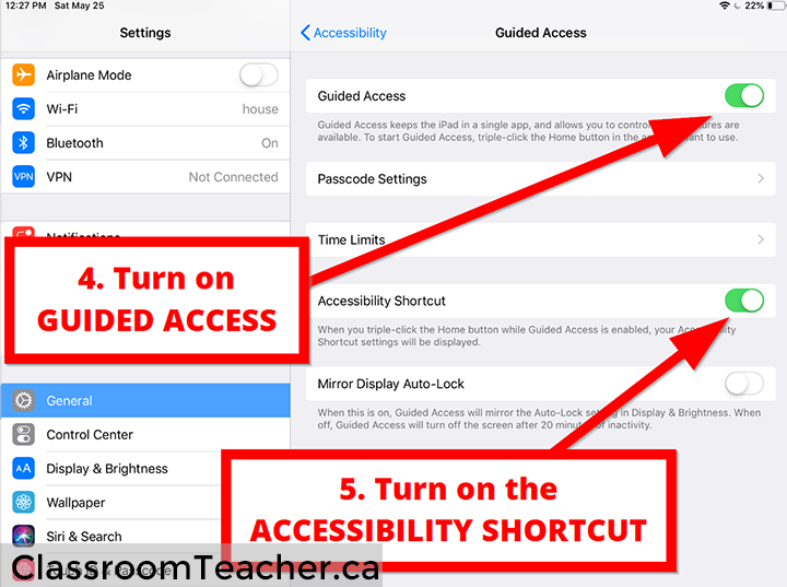 How to lock your iPad screen so students can only use 1 specific app